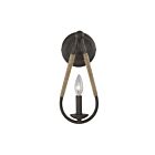 Applique Murale Savoy House Meridian  M90002Rn 1 Lumière Clou Rouillé Avec Corde