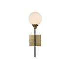 Applique Murale Savoy House Meridian  M90003-79 1 Lumière Bronze Huilé Frotté Avec Laiton Naturel