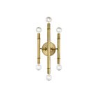 Applique Murale Savoy House Meridian  M90018Nb 6 Lumières Laiton Naturel