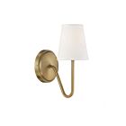 Applique Murale Savoy House Meridian  M90054Nb 1 Lumière Laiton Naturel