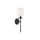 Applique Murale Savoy House Meridian  M90079Mbk 1 Lumière Noir Mat