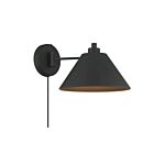 Applique Murale Savoy House Meridian  M90086Mbk 1 Lumière Noir Mat