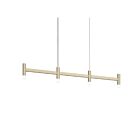 Suspendu linéaire Systema Staccato Sonneman 1784.14 72W 4 lumières laiton peint