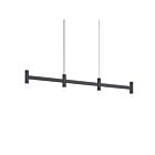 Suspendu linéaire Systema Staccato Sonneman 1784.25 72W 4 lumières satin noir