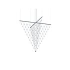 Suspendu LED en forme de flèche Constellation Galaxy Matrix Sonneman 1884.16C 150W 120 lumières