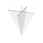 Suspendu LED en forme de flèche Constellation Galaxy Matrix Sonneman 1885.16C 280W 224 lumières