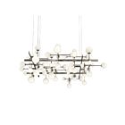 Suspendu carré Nebula Sonneman 2068.13 3W 31 lumières nickel satiné