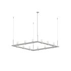 Suspendu sur poutre linéaire Intervals Sonneman 20QWS04B 56W 12 lumières satin blanc