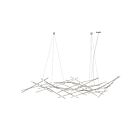 Suspendu Constellation Ursa Sonneman 2158.13W 92W 44 lumières nickel satiné