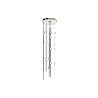 Suspendu Constellation Andromeda Sonneman 2162.13C-S 52W 26 lumières nickel satiné