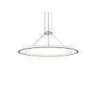 Suspendu LED rond Luna Sonneman 2234.14-35 78W 2 lumières laiton peint
