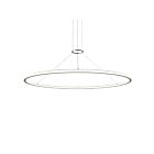 Suspendu LED rond Luna Sonneman 2235.16-35 104W 2 lumières aluminium satiné brillant