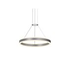 Suspendu à anneau double Corona Sonneman 2303.16 51W 2 lumières aluminium satiné brillant
