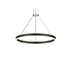 Suspendu à anneau double Corona Sonneman 2305.25 62W 2 lumières satin noir