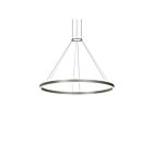 Suspendu à anneau double Corona Sonneman 2307.16 102W 2 lumières aluminium satiné brillant