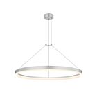 Suspendu LED à anneau Corona Sonneman 2317.16 35W aluminium satiné brillant