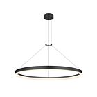 Suspendu LED à anneau Corona Sonneman 2317.25 35W satin noir