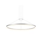 Suspendu LED à anneau Corona Sonneman 2318.16 45W aluminium satiné brillant