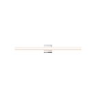 Barre lumineuse LED pour salle de bain SQ-bar Sonneman 2423.01 26W chrome poli