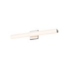 Barre lumineuse LED mince pour salle de bain Tubo Sonneman 2431.01-FT 16W chrome poli