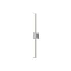 Applique LED double Planes Sonneman 2683.16 12W 2 lumières aluminium satiné brillant