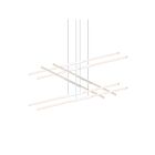 Suspendu LED Tik-Tak Sonneman 2803.03 732W 12 lumières satin blanc