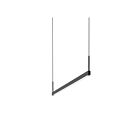Suspendu LED Thin-Line Sonneman 2816.25-3 19W 1 lumière satin noir