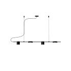 Suspendu LED Counterpoint Sonneman 2884.25 15W 4 lumières satin noir