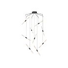 Suspendu LED Ballet Sonneman 2894.25 41W 9 lumières satin noir