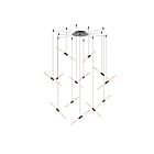 Suspendu LED Ballet Sonneman 2895.25 55W 13 lumières satin noir