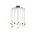 Suspendu LED Ballet Sonneman 2896.25 55W 13 lumières satin noir