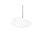 Suspendu LED Papillons Sonneman 2901.25-DW 9W 1 lumière abat-jour blanc satiné