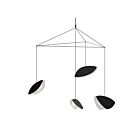 Suspendu LED Papillons Sonneman 2904.25K 22W 4 lumières abat-jour noir satiné