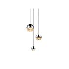 Suspendu LED Grapes Sonneman 2914.01-AST 13W 3 lumières chrome poli