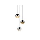 Suspendu LED Grapes Sonneman 2914.01-LRG 17W 3 lumières chrome poli