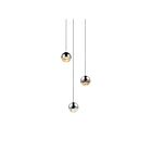 Suspendu LED Grapes Sonneman 2914.01-SML 9W 3 lumières chrome poli