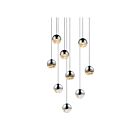 Suspendu LED Grapes Sonneman 2916.01-SML 27W 9 lumières chrome poli