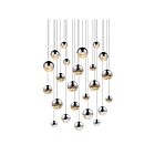 Suspendu LED Grapes Sonneman 2918.01-AST 100W 24 lumières chrome poli