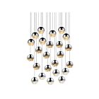 Suspendu LED Grapes Sonneman 2918.01-LRG 132W 24 lumières chrome poli