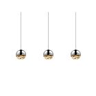 Suspendu LED Grapes Sonneman 2920.01-LRG 17W 3 lumières chrome poli