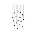 Suspendu LED Grapes Sonneman 2923.01-SML 48W 16 lumières chrome poli