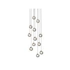 Suspendu LED Champagne Bubbles Sonneman 2965.01 4W 12 lumières chrome poli