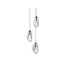 Suspendu LED Liquid Sonneman 2971.25C 4W 3 lumières satin noir
