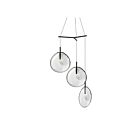 Suspendu LED Cantina Sonneman 2995.25C-LRG 4W 3 lumières satin noir
