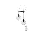 Suspendu LED Cantina Sonneman 2995.25C-MED 4W 3 lumières satin noir