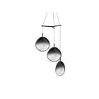 Suspendu LED Cantina Sonneman 2995.25K-LRG 4W 3 lumières satin noir