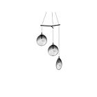 Suspendu LED Cantina Sonneman 2995.25K-MED 4W 3 lumières satin noir