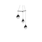 Suspendu LED Cantina Sonneman 2995.25K-SML 4W 3 lumières satin noir