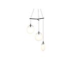 Suspendu LED Cantina Sonneman 2995.25W-MED 4W 3 lumières satin noir