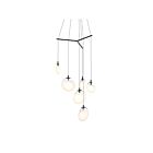 Suspendu LED Cantina Sonneman 2996.25W 4W 6 lumières satin noir